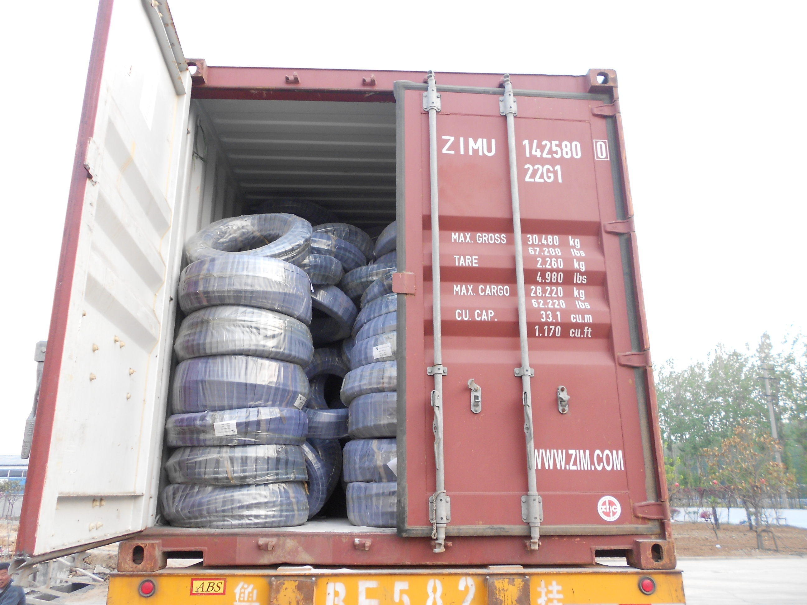 transportation of hydraulic hose