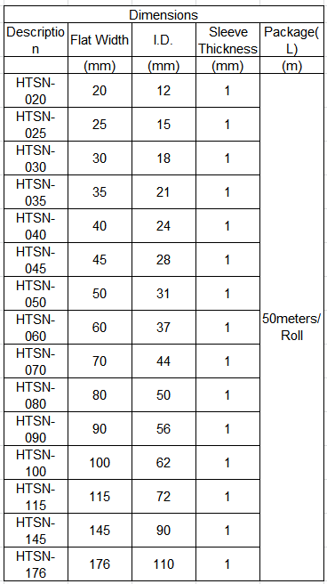 specification of nylon protection sleeve